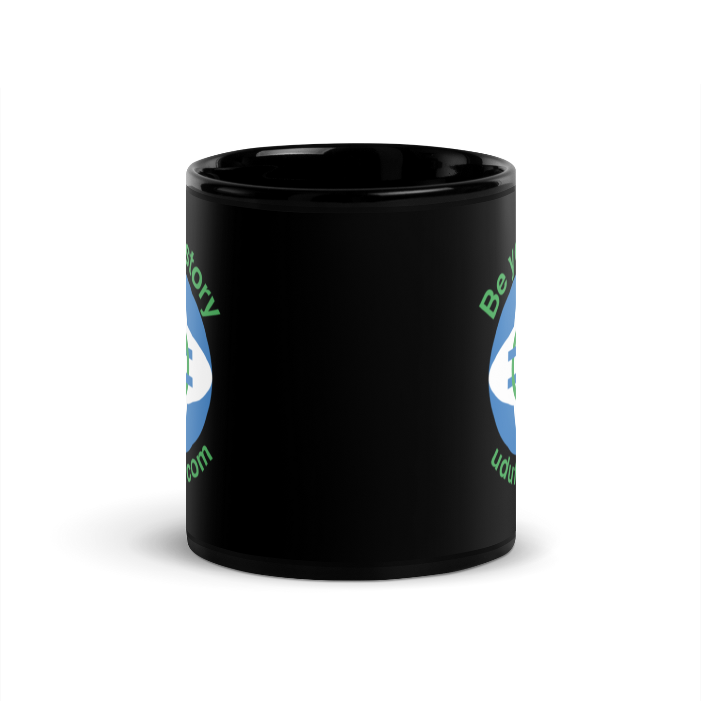 uduforu Logo Black Glossy Mug