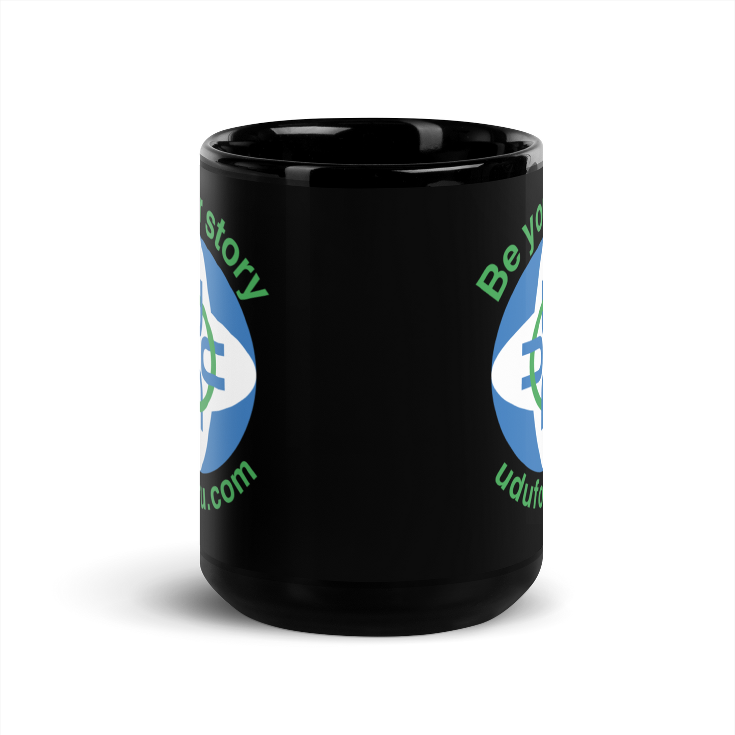 uduforu Logo Black Glossy Mug